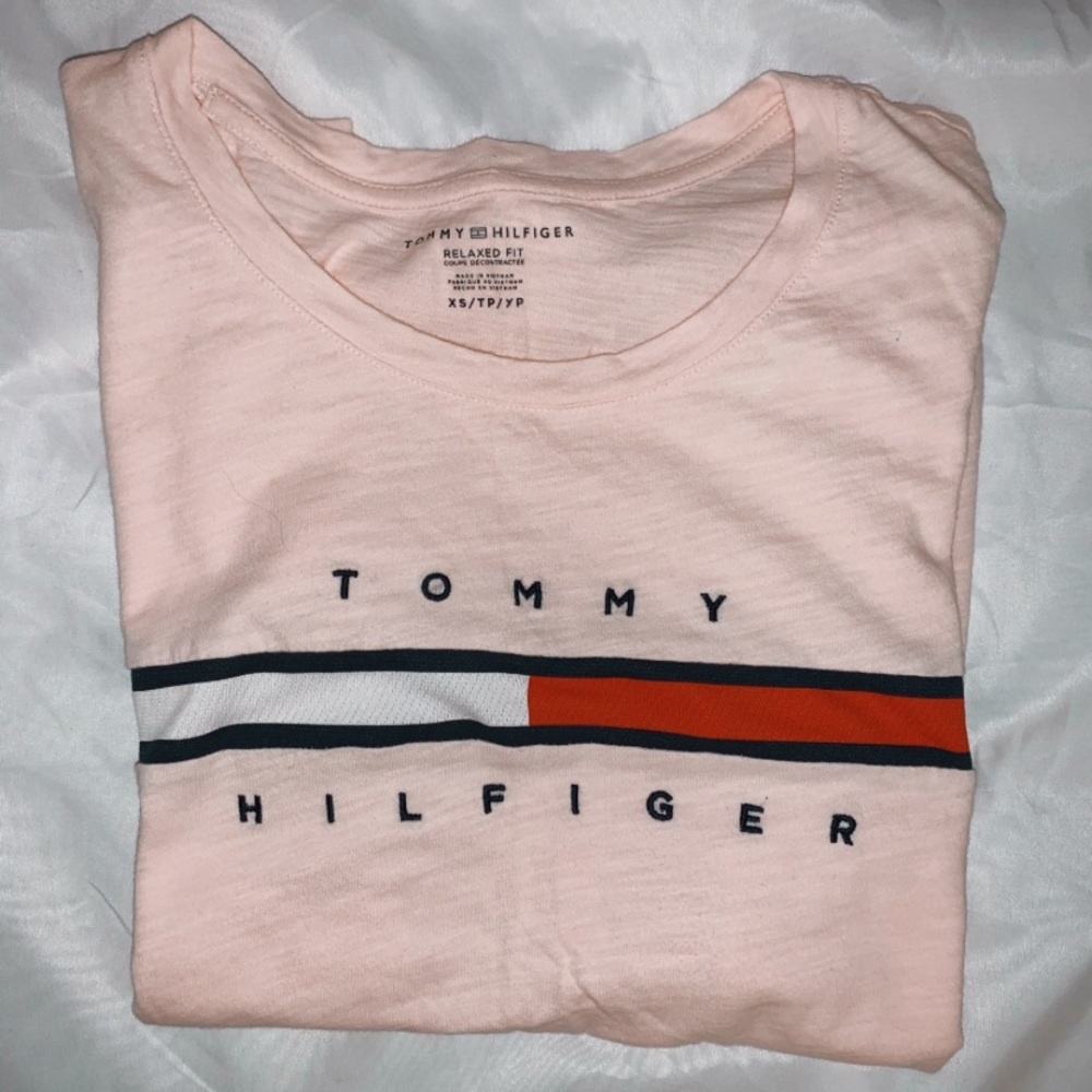 Tommy Hilfiger pale pink t-shirt